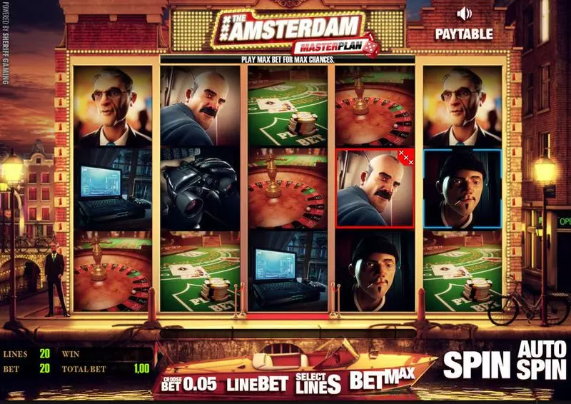 The Amsterdam Masterplan Slots made by StakeLogic - Main Screen Reels
