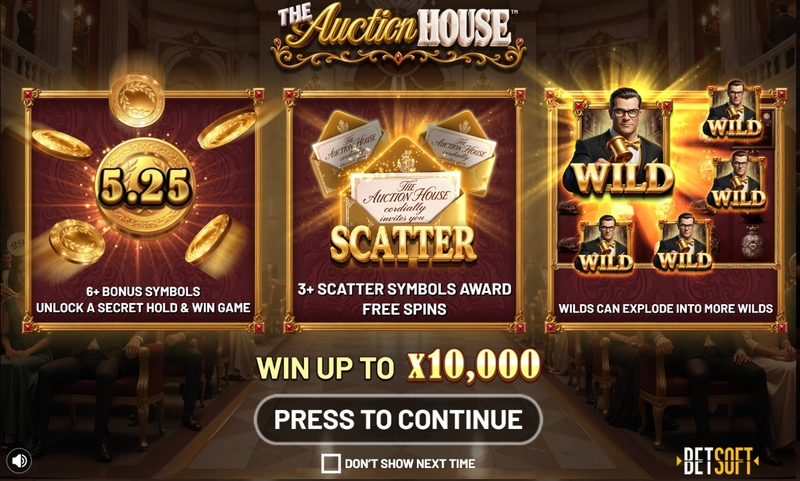 The Auction House Slots made by BetSoft - Info and Rules