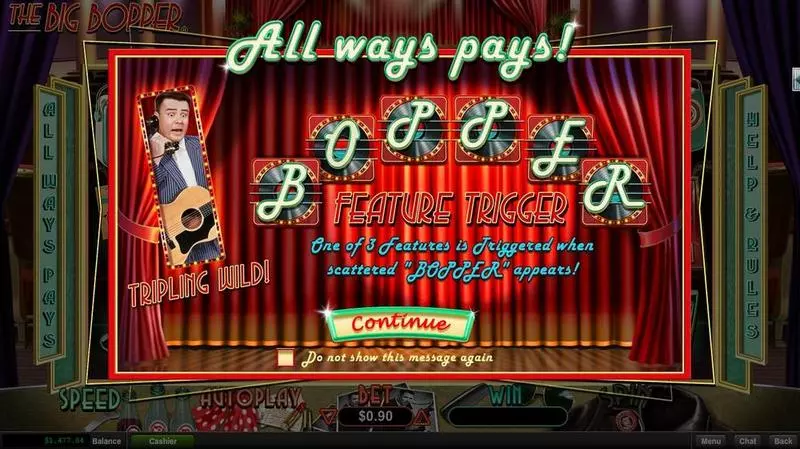 The Big Bopper Slots made by RTG - Info and Rules
