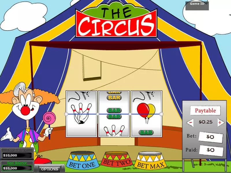 The Circus Slots made by DGS - Main Screen Reels