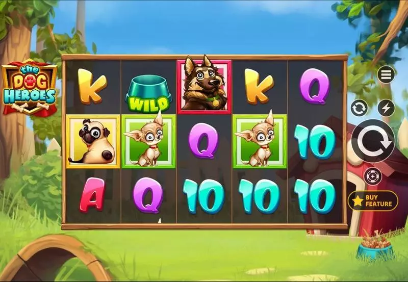 The Dog Heroes Slots made by Apparat Gaming - Main Screen Reels