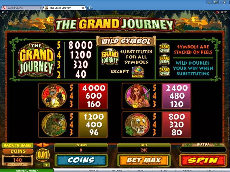 The Grand Journey Slots made by Microgaming - Info and Rules