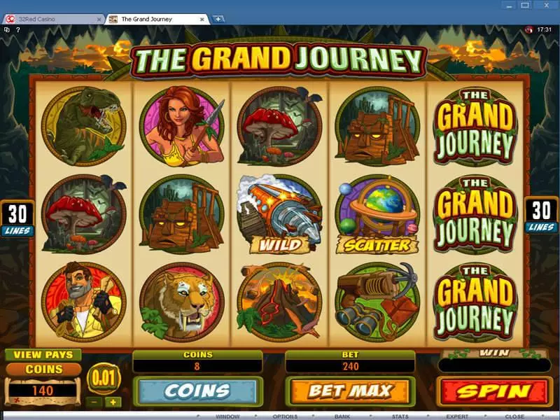 The Grand Journey Slots made by Microgaming - Main Screen Reels