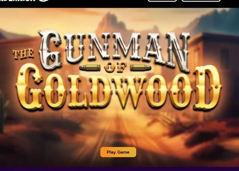 The Gunman of Goldwood Slots made by Thunderkick - Introduction Screen