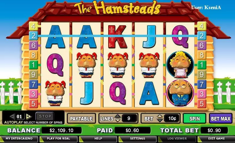 The Hamsteads Slots made by CryptoLogic - Main Screen Reels