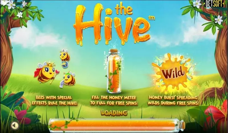 The Hive Slots made by BetSoft - Main Screen Reels