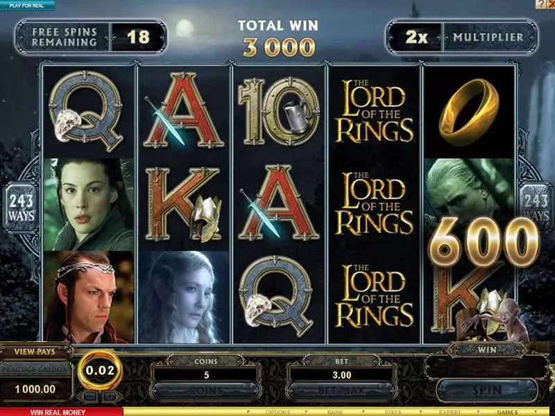 The Lord of the Rings Slots made by Microgaming - Bonus 3