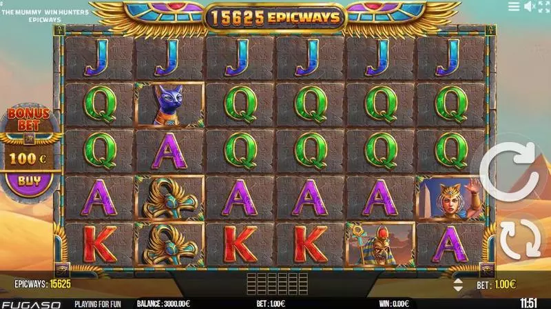 The Mummy EPICWAYS Slots made by Fugaso - Main Screen Reels
