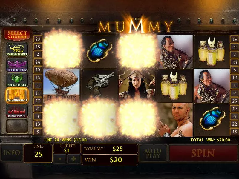 The Mummy Slots made by PlayTech - Bonus 6