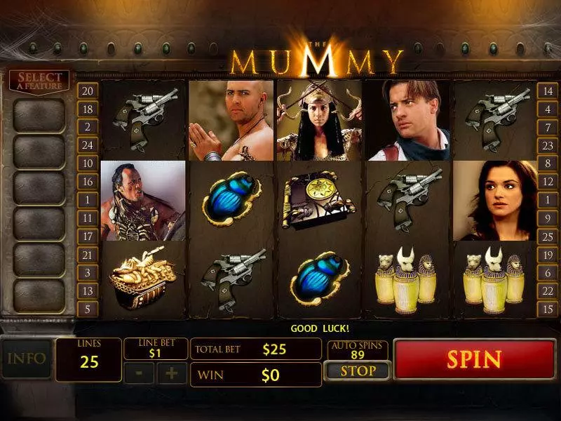 The Mummy Slots made by PlayTech - Main Screen Reels