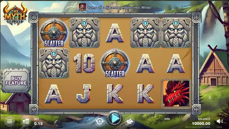 The Myth Deluxe Slots made by Mascot Gaming - Main Screen Reels