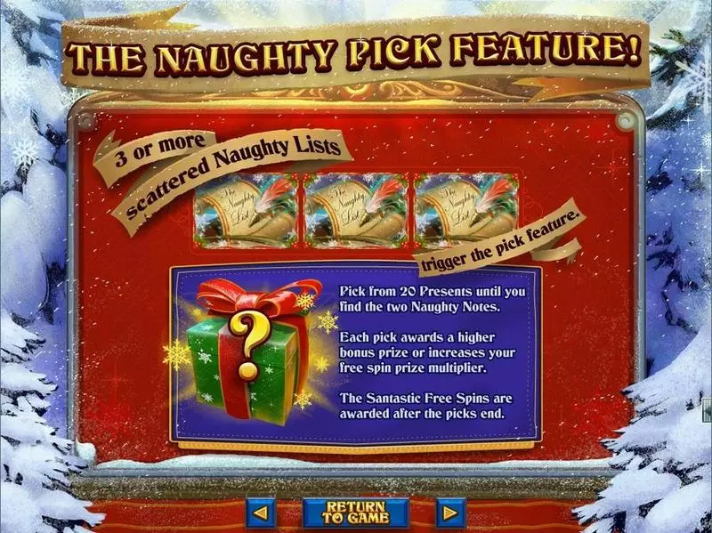The Naughty List Slots made by RTG - Info and Rules