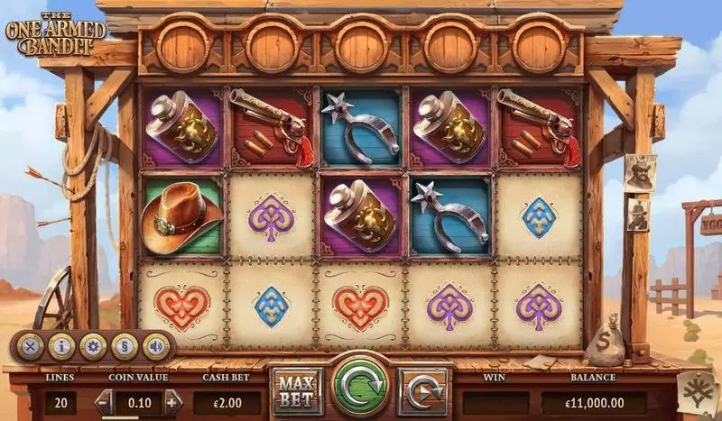 The One Armed Bandit Slots made by Yggdrasil - Main Screen Reels