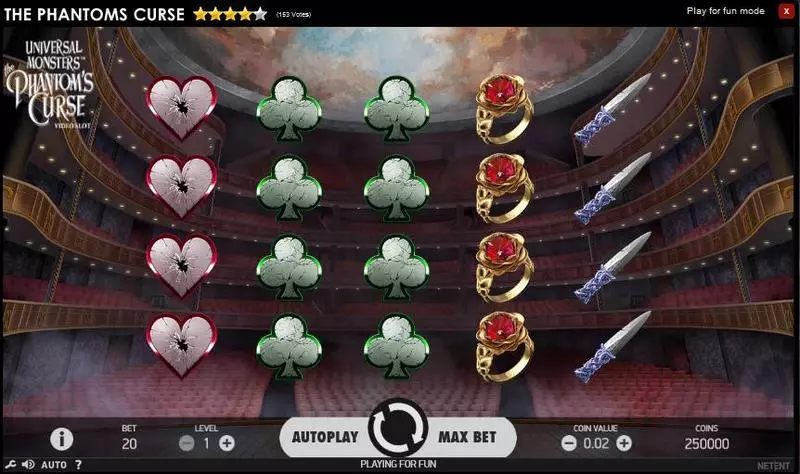 The Phantoms Curse Slots made by NetEnt - Main Screen Reels