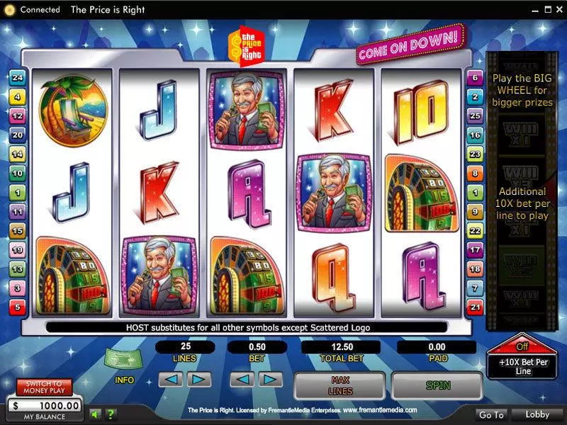 The Price Is Right Slots made by 888 - Main Screen Reels