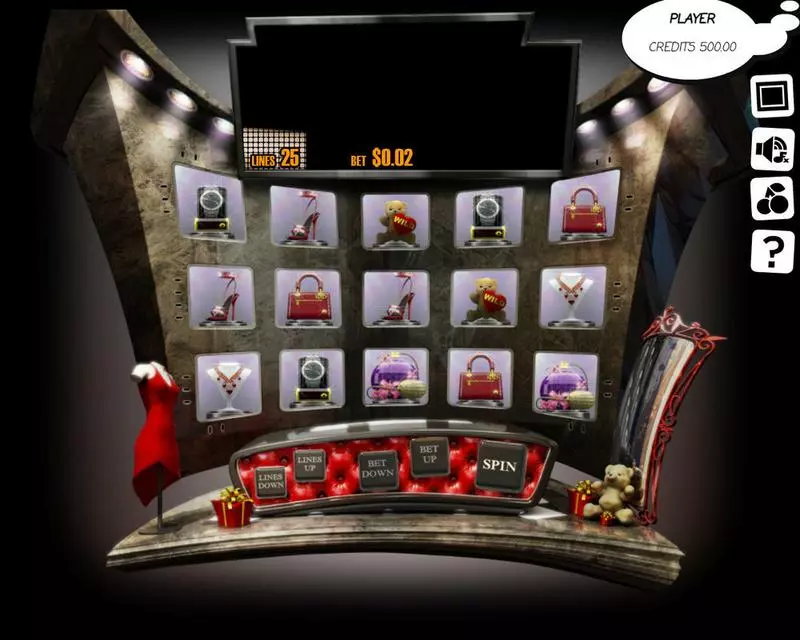 The Reel De Luxe Slots made by Slotland Software - Main Screen Reels