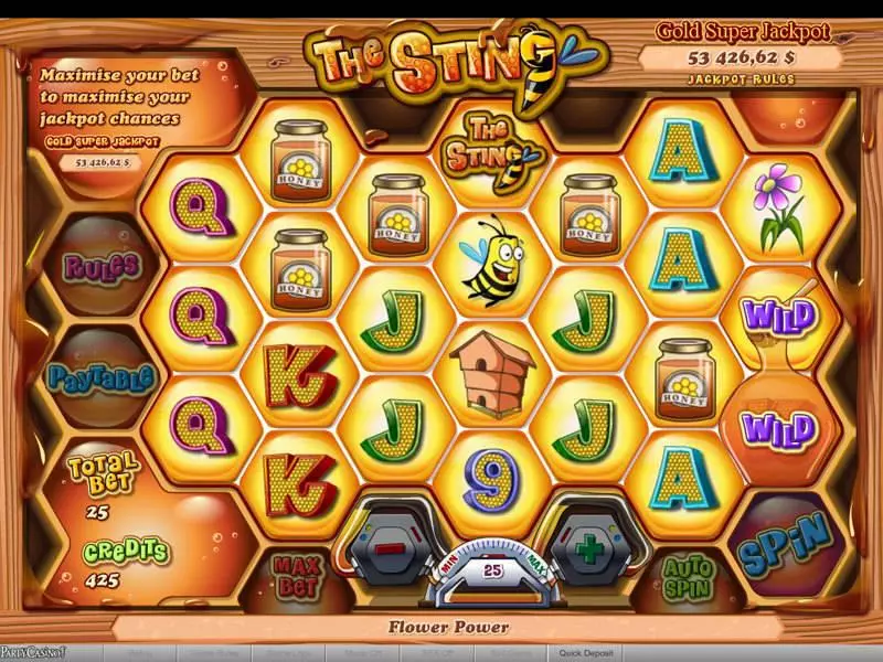 The Sting Slots made by bwin.party - Bonus 1