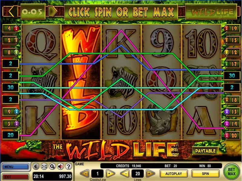 The Wild Life Slots made by GTECH - Bonus 1