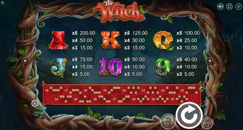 The Witch Slots made by Booongo - Bonus 1