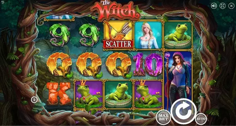 The Witch Slots made by Booongo - Main Screen Reels