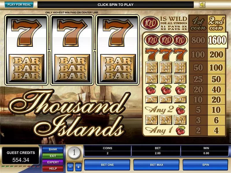 Thousand Island Slots made by Microgaming - Main Screen Reels