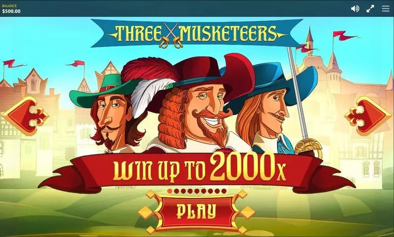Three Musketeers Slots made by Red Tiger Gaming - Info and Rules