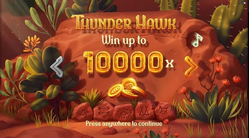Thunderhawk Slots made by Peter&Sons - Introduction Screen