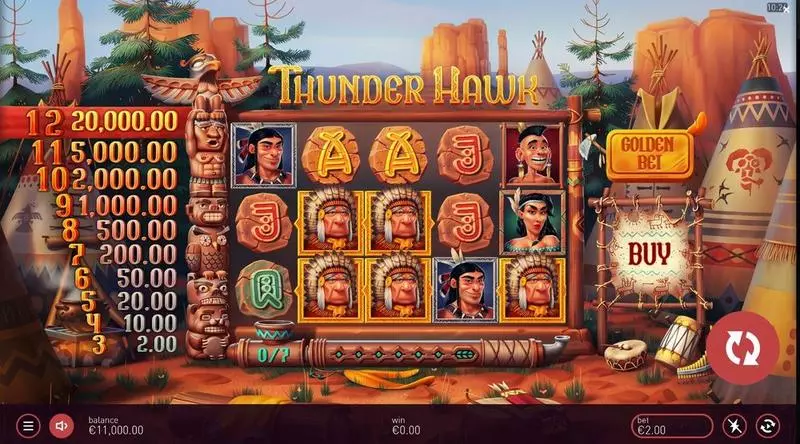 Thunderhawk Slots made by Peter&Sons - Main Screen Reels