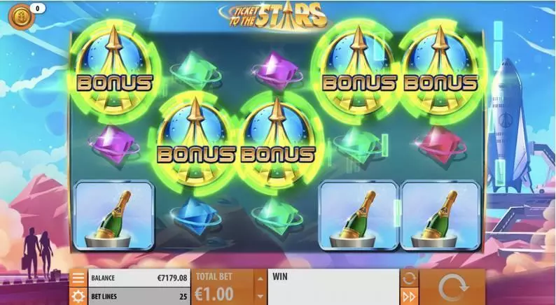 Ticket to the Stars Slots made by Quickspin - Bonus 1