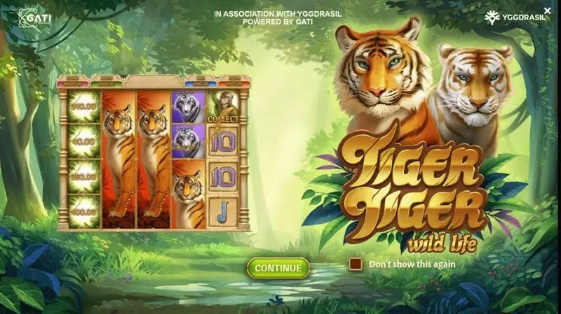 Tiger Tiger Wild Life Slots made by G.games - Free Spins Feature