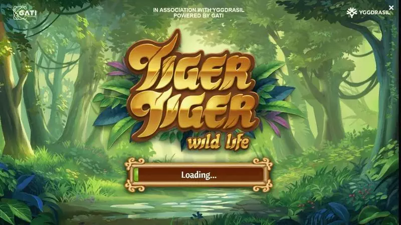 Tiger Tiger Wild Life Slots made by G.games - Introduction Screen