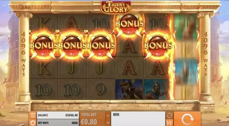 Tiger's Glory Slots made by Quickspin - Bonus 1