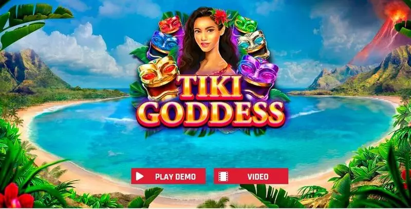 Tiki Goddess Slots made by Red Rake Gaming - Introduction Screen