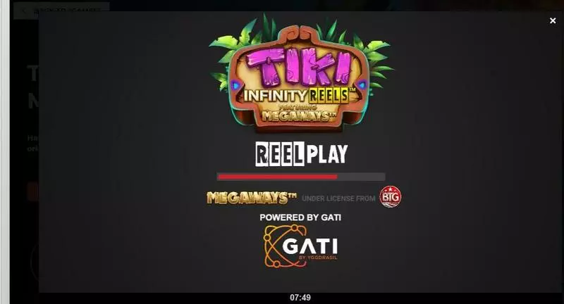 Tiki Infinity Reels X Megaways Slots made by ReelPlay - Introduction Screen