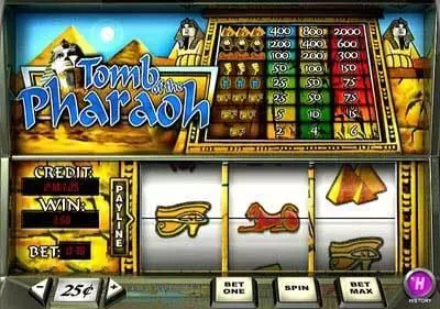 Tomb Of The Pharaoh Slots made by PlayTech - Main Screen Reels