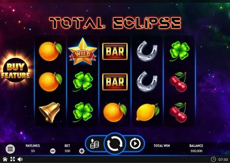 Total Eclipse Slots made by Apparat Gaming - Main Screen Reels