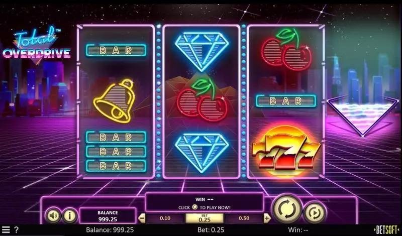 Total Overdrive Slots made by BetSoft - Main Screen Reels
