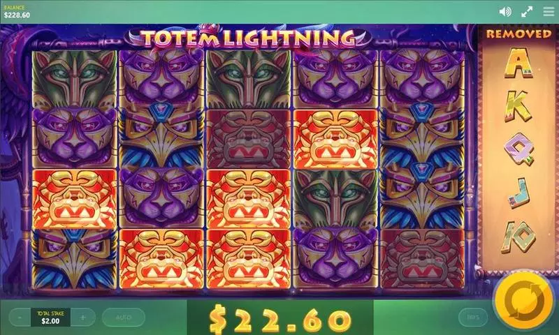 Totem Lightning Slots made by Red Tiger Gaming - Main Screen Reels