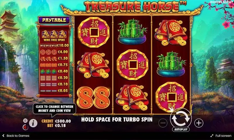 Treasure Horse Slots made by Pragmatic Play - Main Screen Reels