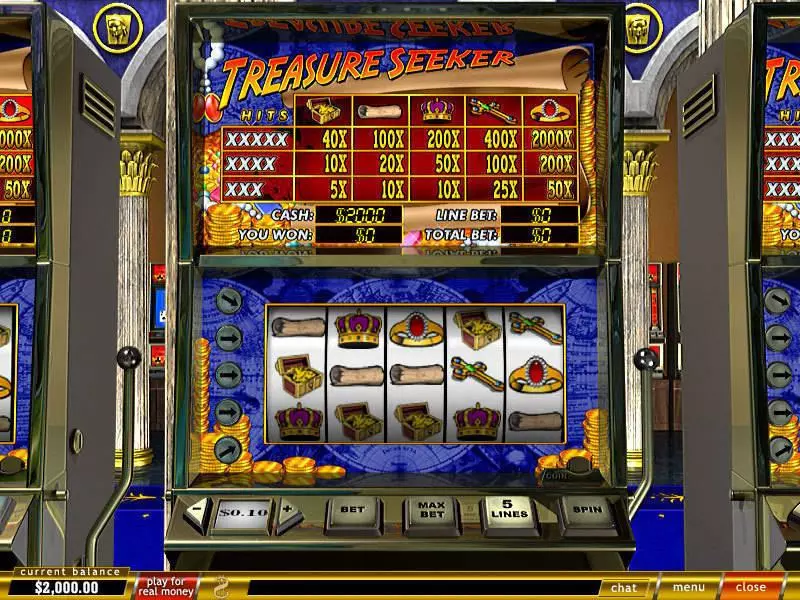 Treasure Seeker Slots made by PlayTech - Main Screen Reels