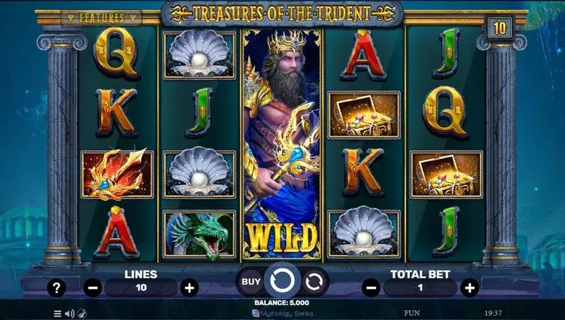 Treasures Of The Trident Slots made by Spinomenal - Main Screen Reels