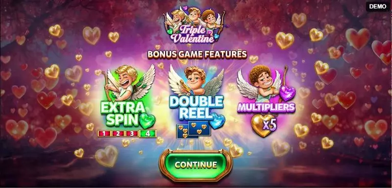 Triple Valentine Slots made by Red Rake Gaming - Info and Rules
