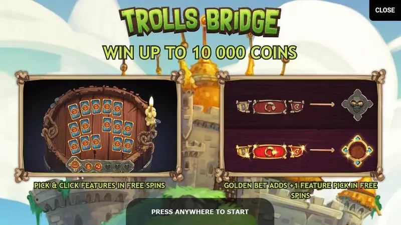 Trolls Bridge Slots made by Yggdrasil - Bonus 1