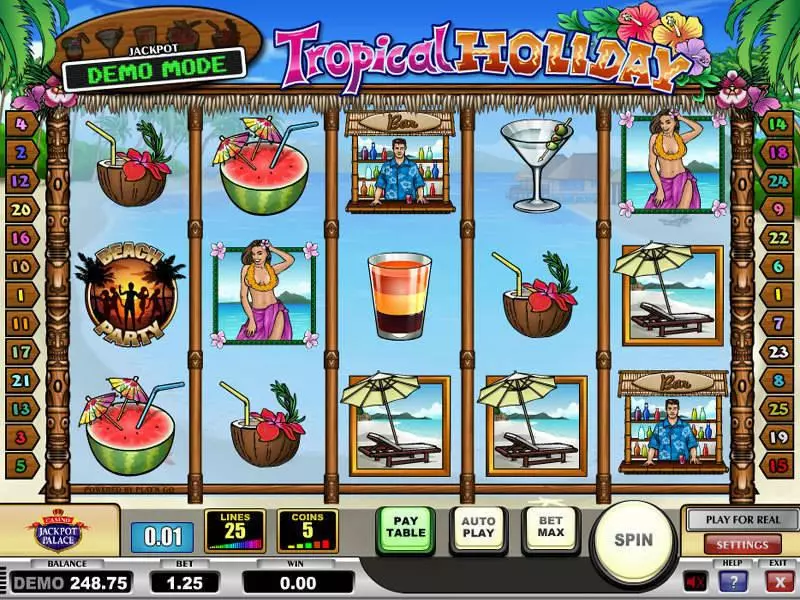 Tropical Holiday Slots made by Play'n GO - Main Screen Reels