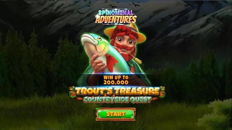 Trout’s Treasure – Countryside Quest Slots made by Spinomenal - Introduction Screen