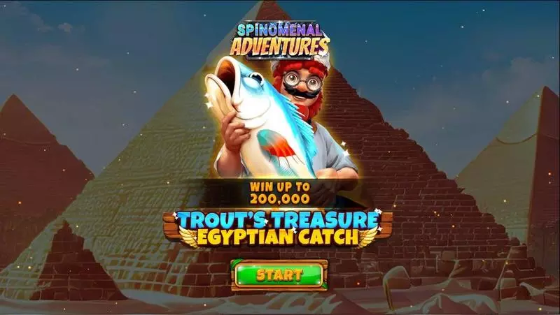 Trout’s Treasure – Egyptian Catch Slots made by Spinomenal - Introduction Screen