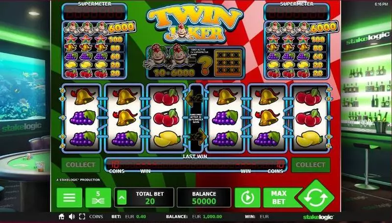 Twin Joker Slots made by StakeLogic - Main Screen Reels