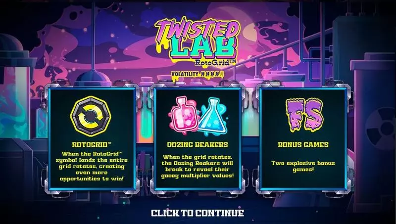 Twisted Lab Slots made by Hacksaw Gaming - Info and Rules