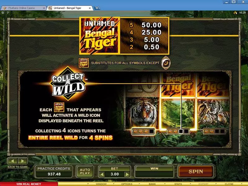 Untamed - Bengal Tiger Slots made by Microgaming - Bonus 1