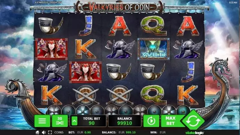 Valkyries of Odin Slots made by StakeLogic - Main Screen Reels